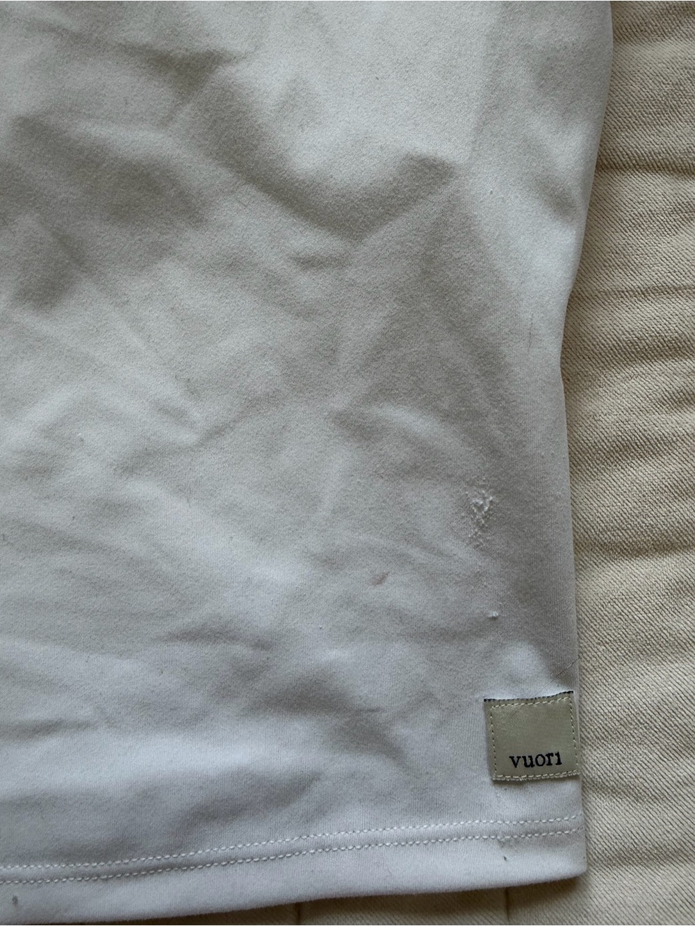 Vuori White Racerback Tank with Adjustable Straps - Picture 3 of 4